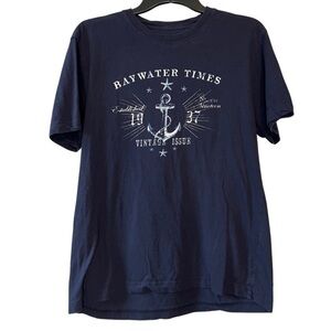 𝅺izod Men’s Tee Shirt Navy Size Medium